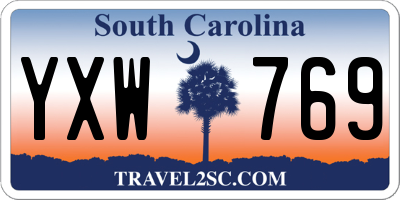 SC license plate YXW769