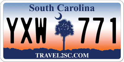 SC license plate YXW771