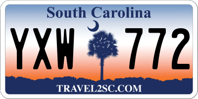 SC license plate YXW772