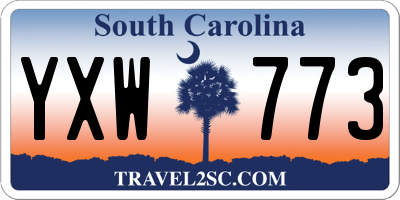SC license plate YXW773