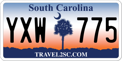SC license plate YXW775
