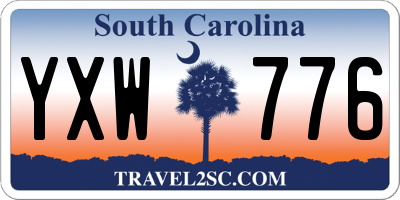 SC license plate YXW776
