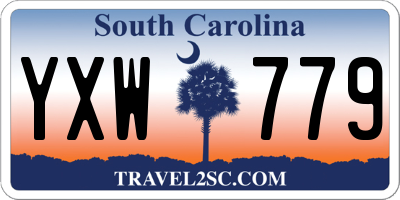 SC license plate YXW779