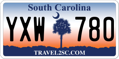 SC license plate YXW780