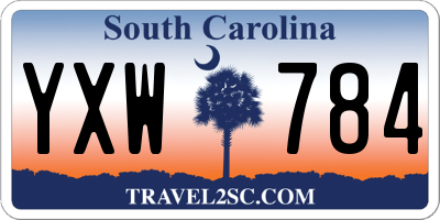 SC license plate YXW784