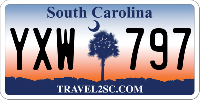 SC license plate YXW797