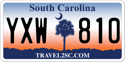 SC license plate YXW810