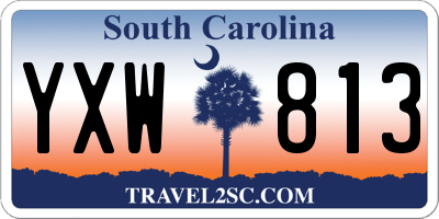 SC license plate YXW813