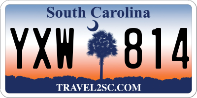SC license plate YXW814
