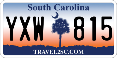 SC license plate YXW815