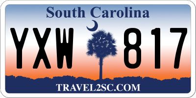 SC license plate YXW817
