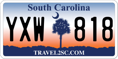 SC license plate YXW818