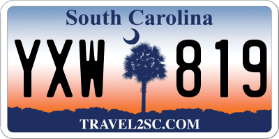 SC license plate YXW819