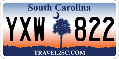 SC license plate YXW822
