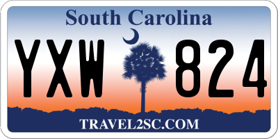 SC license plate YXW824