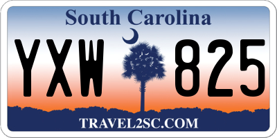 SC license plate YXW825