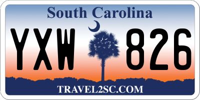 SC license plate YXW826