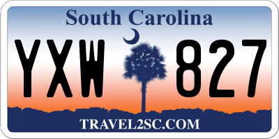 SC license plate YXW827