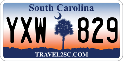 SC license plate YXW829
