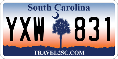 SC license plate YXW831