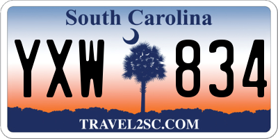 SC license plate YXW834