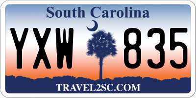 SC license plate YXW835