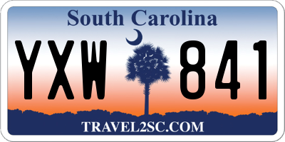 SC license plate YXW841