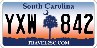 SC license plate YXW842