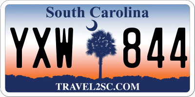 SC license plate YXW844