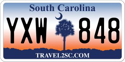 SC license plate YXW848