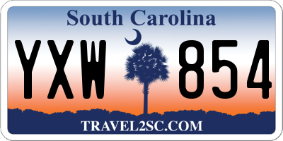 SC license plate YXW854