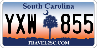 SC license plate YXW855