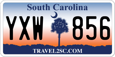 SC license plate YXW856