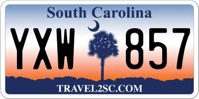 SC license plate YXW857