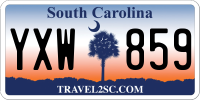 SC license plate YXW859