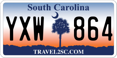 SC license plate YXW864