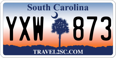 SC license plate YXW873