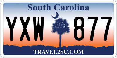 SC license plate YXW877