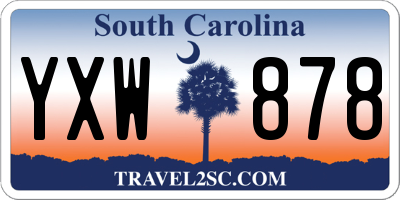 SC license plate YXW878