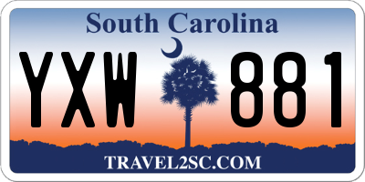 SC license plate YXW881