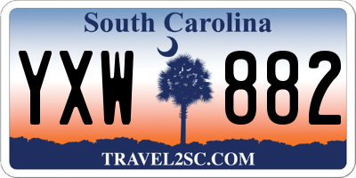 SC license plate YXW882