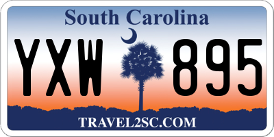 SC license plate YXW895