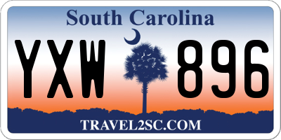 SC license plate YXW896