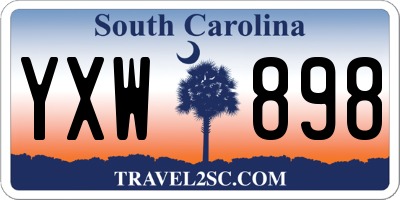 SC license plate YXW898