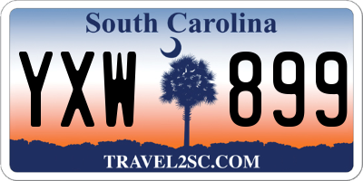 SC license plate YXW899
