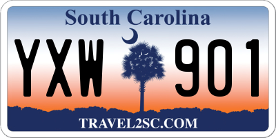 SC license plate YXW901