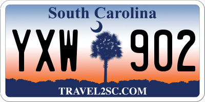 SC license plate YXW902