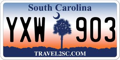 SC license plate YXW903
