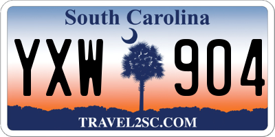 SC license plate YXW904