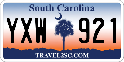 SC license plate YXW921